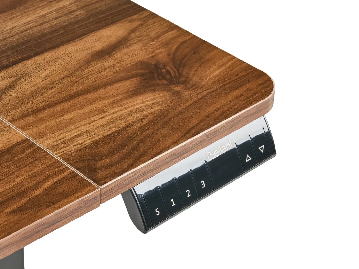 Scrivania elettrica regolabile in altezza LUCAMA Marrone/Nero 120 cm 60 cm con porta USB