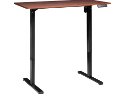Scrivania elettrica regolabile in altezza TAVARES Marrone/Nero 120 cm 60 cm