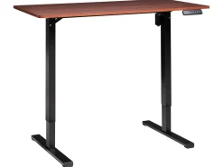 Scrivania elettrica regolabile in altezza TAVARES Marrone/Nero 120 cm 60 cm