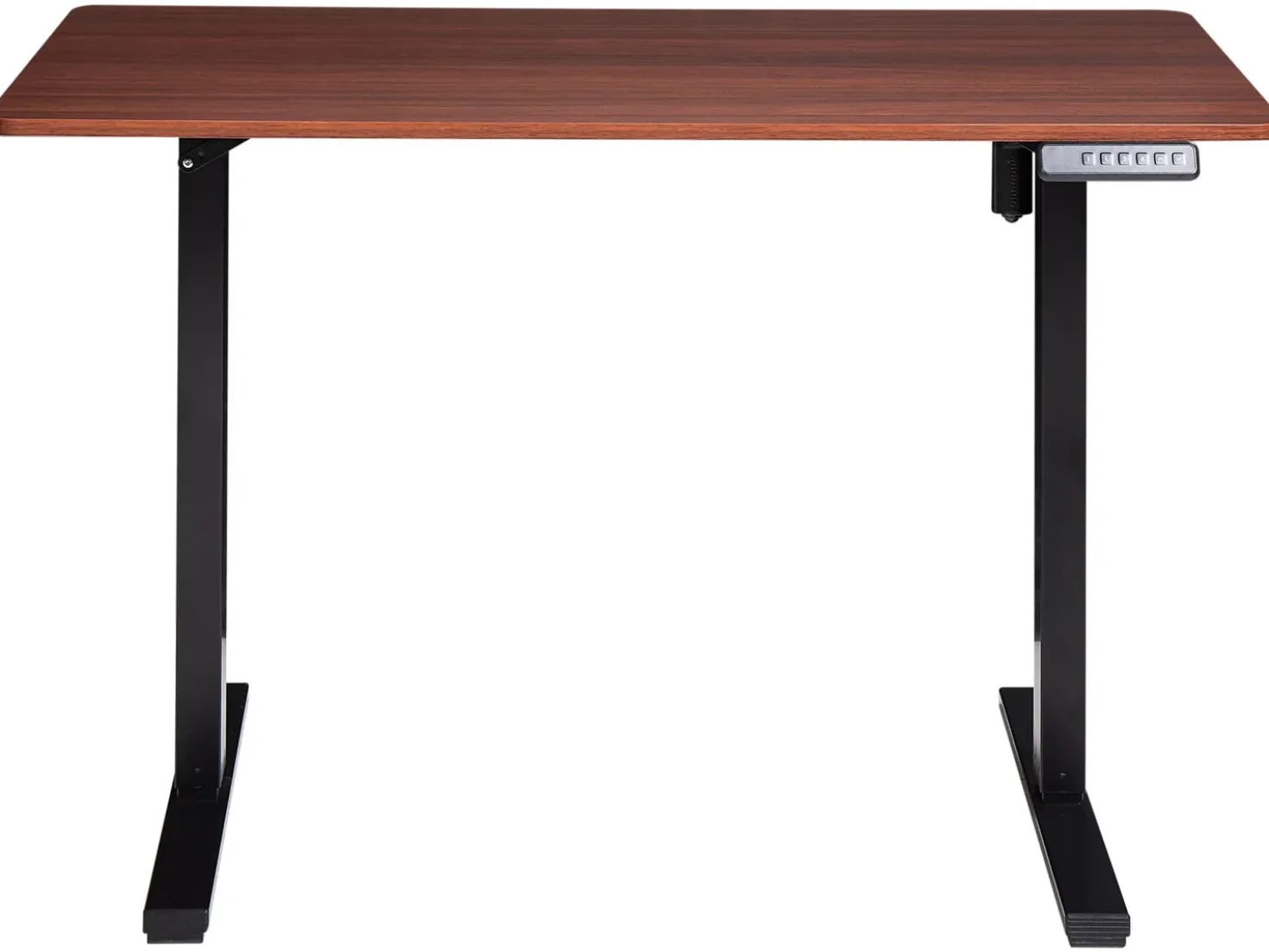 Scrivania elettrica regolabile in altezza TAVARES Marrone/Nero 120 cm 60 cm