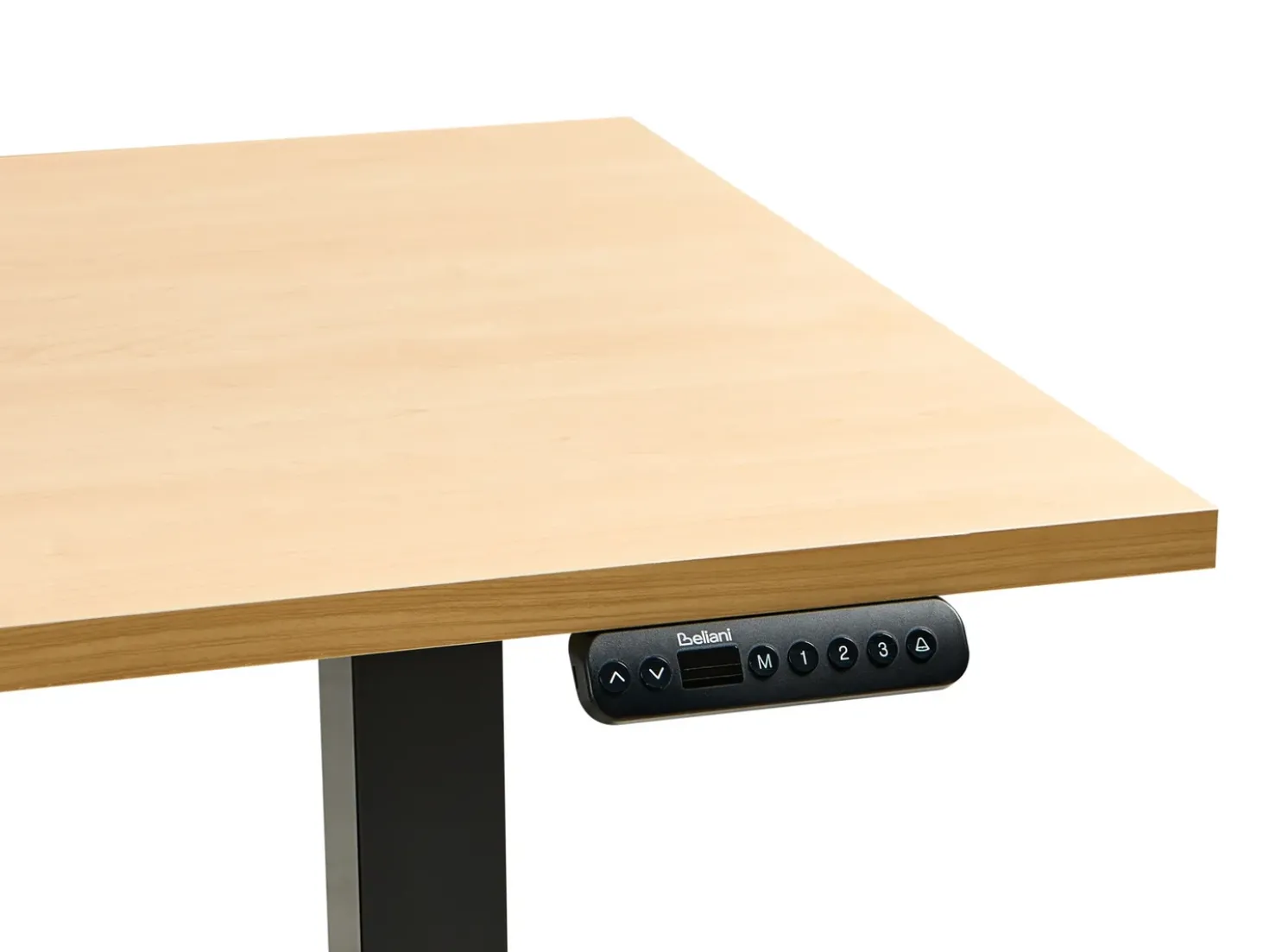 Scrivania elettrica regolabile in altezza DESTINES Nero/Marrone chiaro 180 cm 72 cm