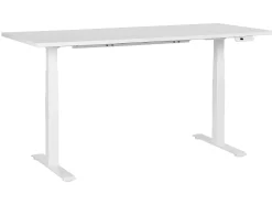 Scrivania elettrica regolabile in altezza DESTINES Bianco 180 cm 80 cm