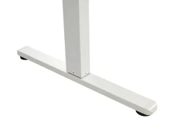 Scrivania elettrica regolabile in altezza WILBANKS Marrone chiaro/Bianco 120 cm 60 cm con porta USB