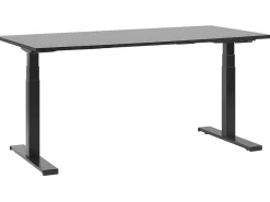 Scrivania elettrica regolabile in altezza DESTIN II Nero 160 cm 72 cm