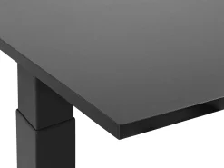 Scrivania elettrica regolabile in altezza DESTIN II Nero 160 cm 72 cm