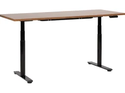 Scrivania elettrica regolabile in altezza DESTINAS Marrone/Nero 180 cm 80 cm