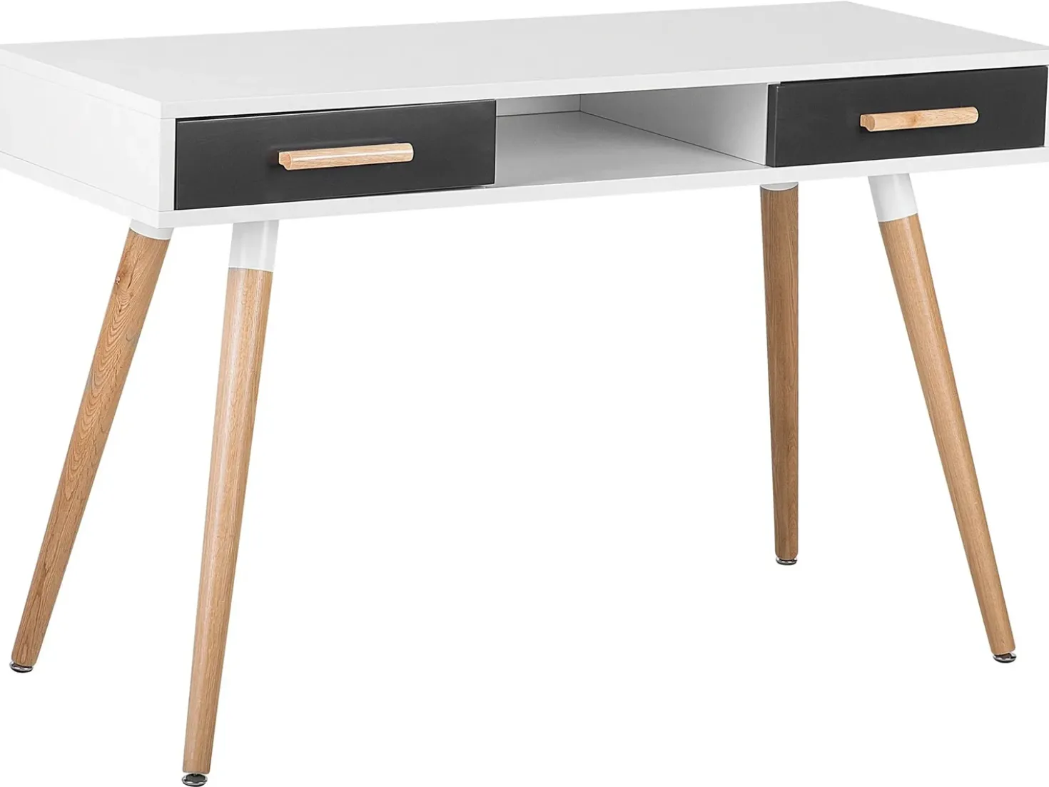 Scrivania FRISCO Grigio 120 cm 45 cm con Cassetti