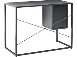 Scrivania HARJO Nero 100 cm 50 cm con contenitore