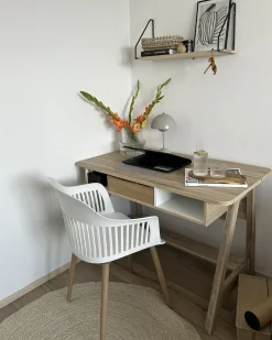 Scrivania JACKSON Bianco 110 cm 60 cm