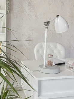 Scrivania LEVIN Bianco 110 cm 55 cm con Cassetti