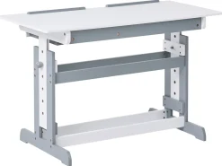 Scrivania manuale regolabile in altezza NANNUP Bianco 110 cm 53 cm