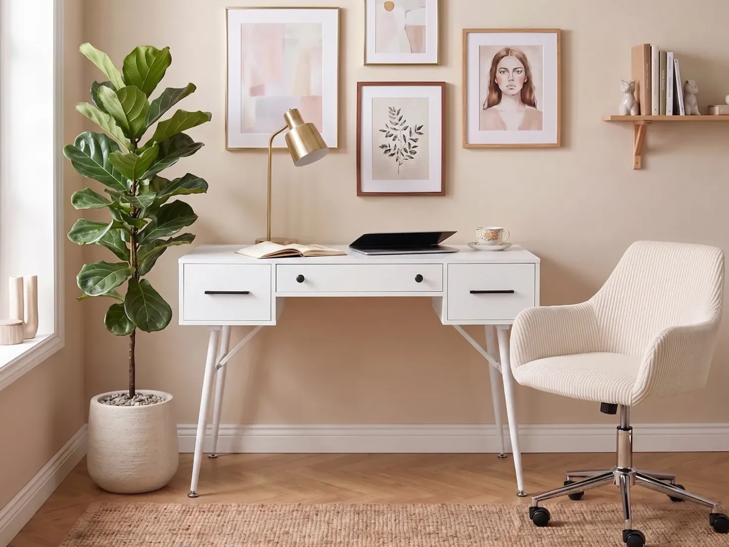 Scrivania MARFLA Bianco 120 cm 50 cm