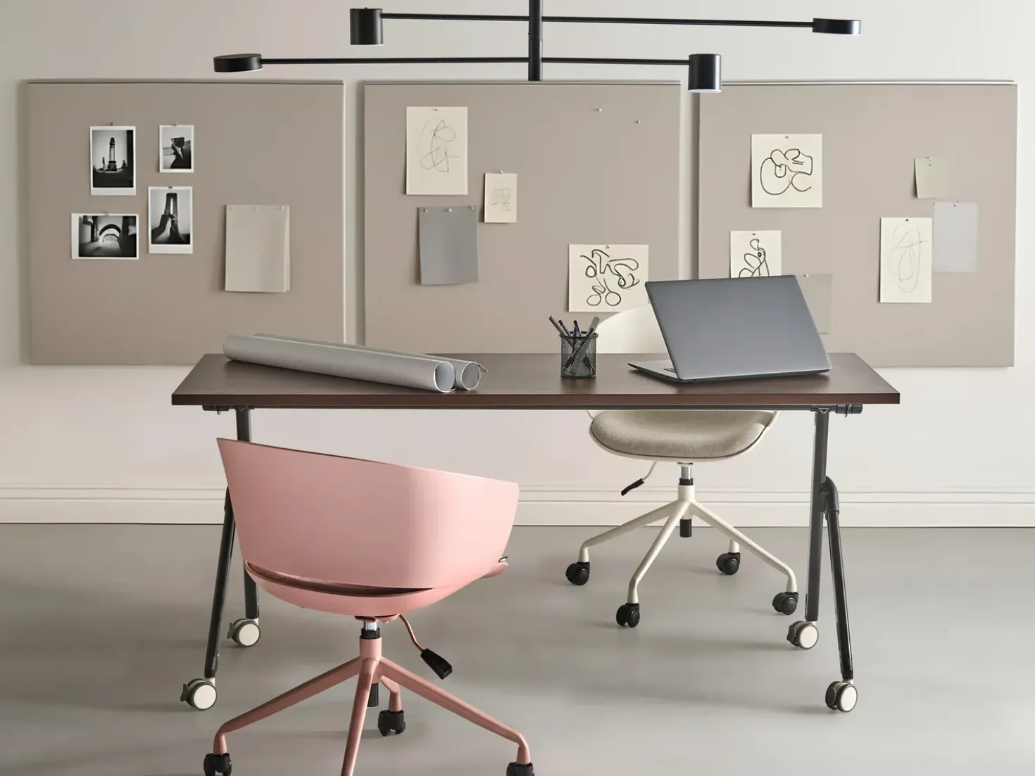 Scrivania pieghevole BENDI Marrone scuro 160 cm 60 cm