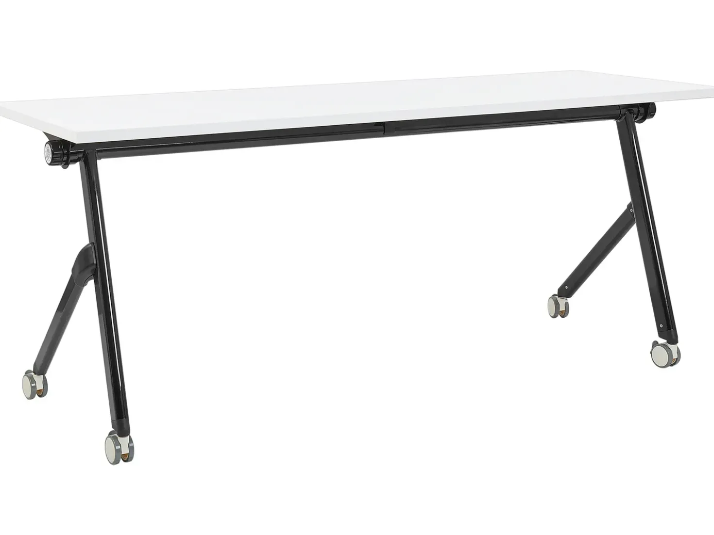 Scrivania pieghevole BENDI Bianco 180 cm 60 cm con ruote
