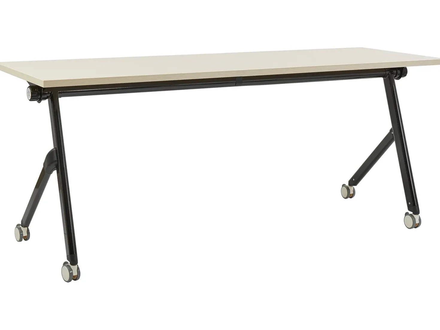 Scrivania pieghevole BENDI Marrone chiaro 180 cm 60 cm con ruote