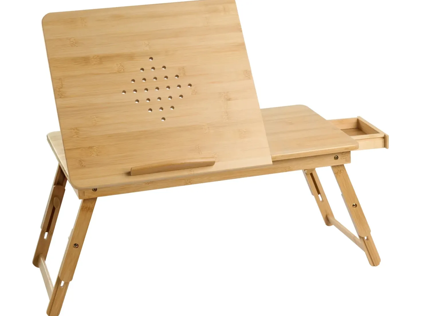 Scrivania portatile pieghevole per laptop ORGE Marrone chiaro 57 cm 35 cm