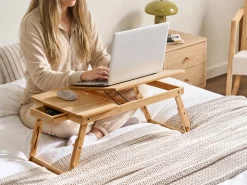 Scrivania portatile pieghevole per laptop ORGE Marrone chiaro 57 cm 35 cm