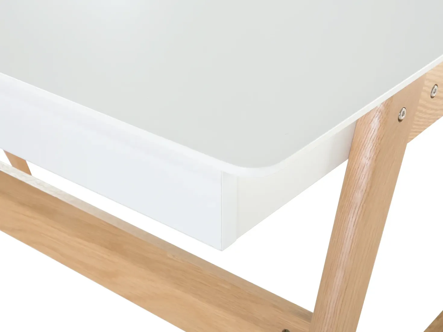 Scrivania SHESLAY Bianco 120 cm 70 cm con Cassetti