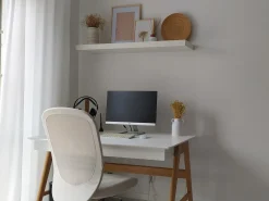 Scrivania SHESLAY Bianco 120 cm 70 cm con Cassetti