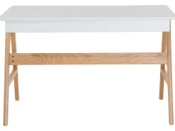 Scrivania SHESLAY Bianco 120 cm 70 cm con Cassetti