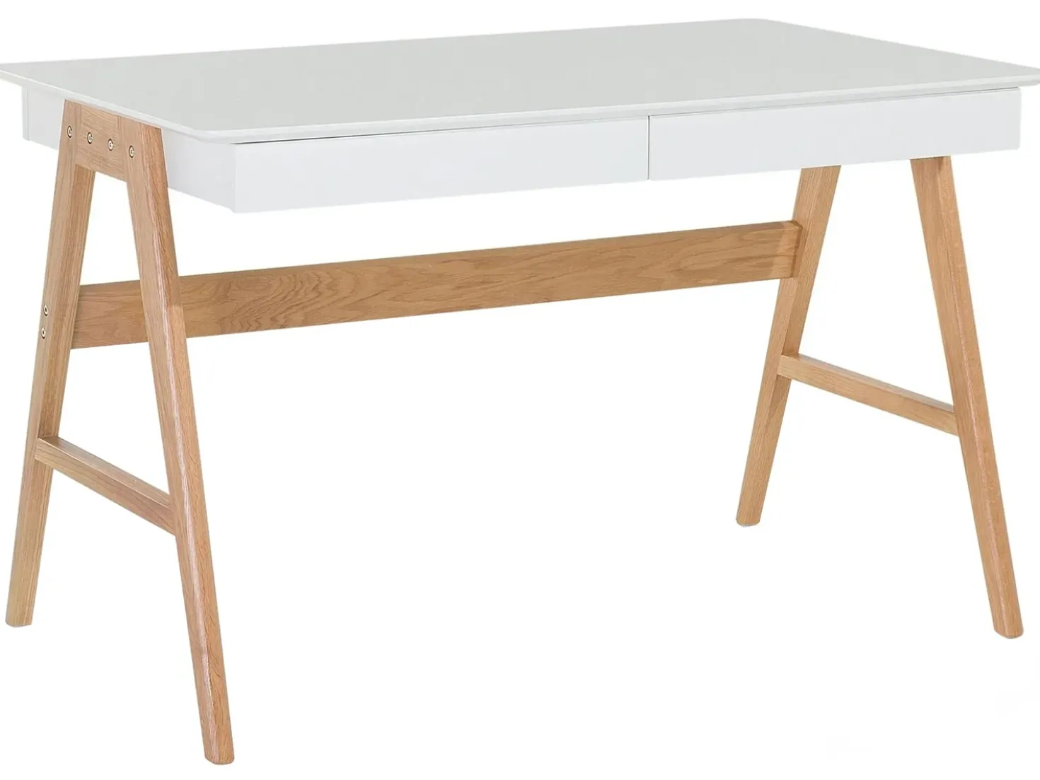 Scrivania SHESLAY Bianco 120 cm 70 cm con Cassetti