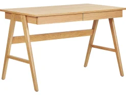 Scrivania SHESLAY Marrone chiaro 120 cm 70 cm con Cassetti