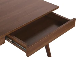 Scrivania SHESLAY Marrone scuro 120 cm 70 cm con Cassetti