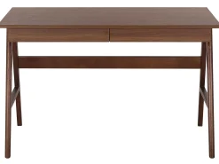 Scrivania SHESLAY Marrone scuro 120 cm 70 cm con Cassetti