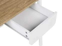 Scrivania VITRION Marrone chiaro/Bianco 120 cm 60 cm