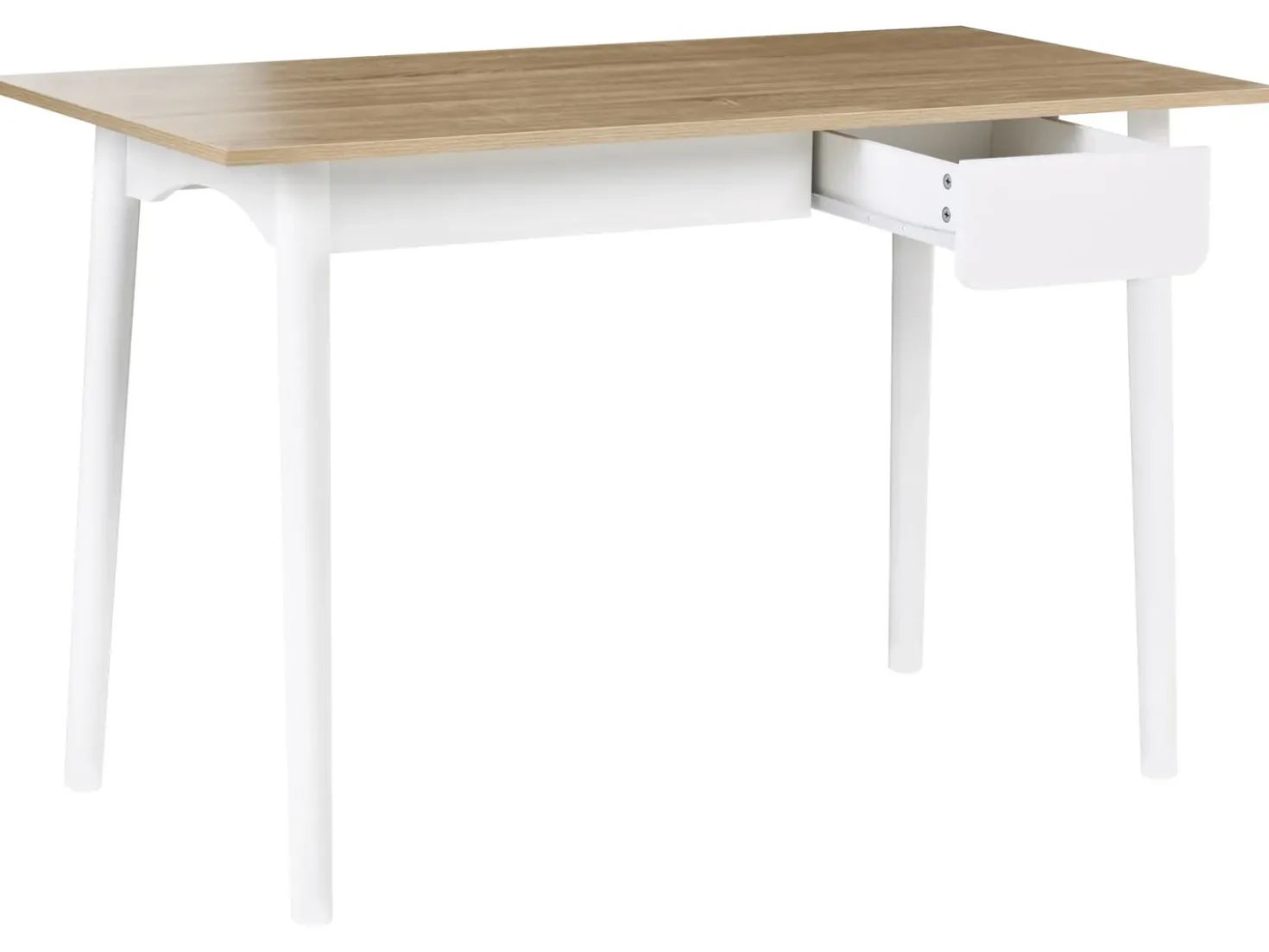 Scrivania VITRION Marrone chiaro/Bianco 120 cm 60 cm