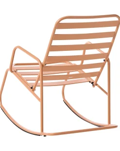 Sedia a dondolo da giardino TURI Metallo Marrone dorato