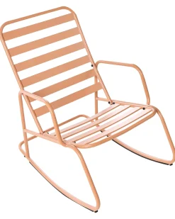 Sedia a dondolo da giardino TURI Metallo Marrone dorato