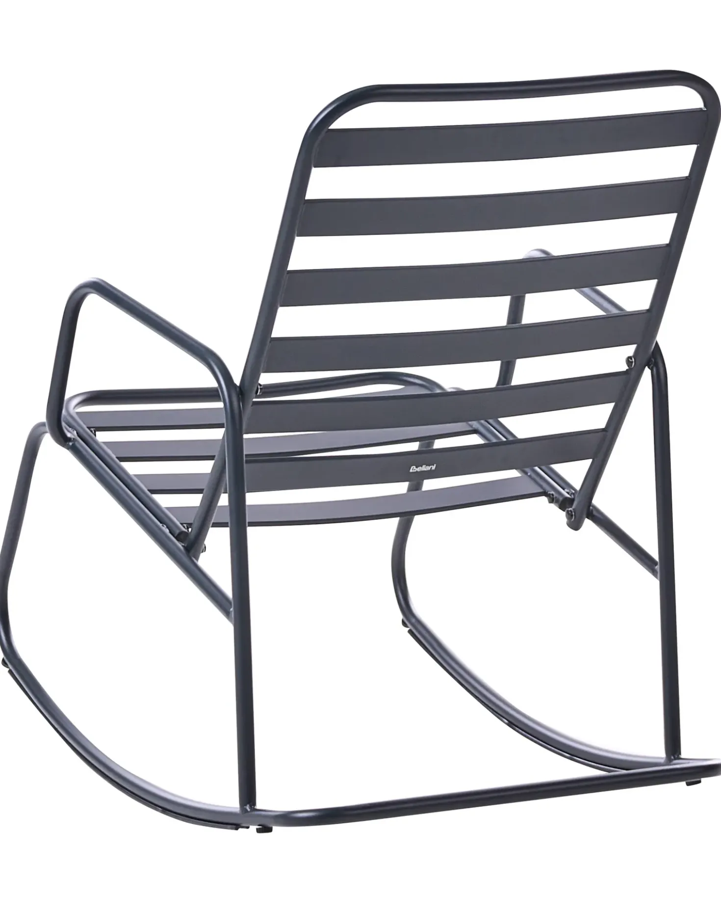 Sedia a dondolo da giardino TURI Metallo Nero