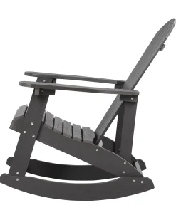 Sedia a dondolo da giardino ADIRONDACK Grigio scuro