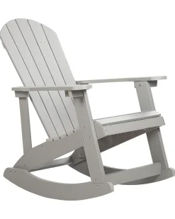 Sedia a dondolo da giardino ADIRONDACK Grigio chiaro