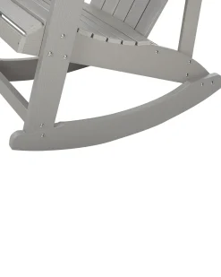 Sedia a dondolo da giardino ADIRONDACK Grigio chiaro