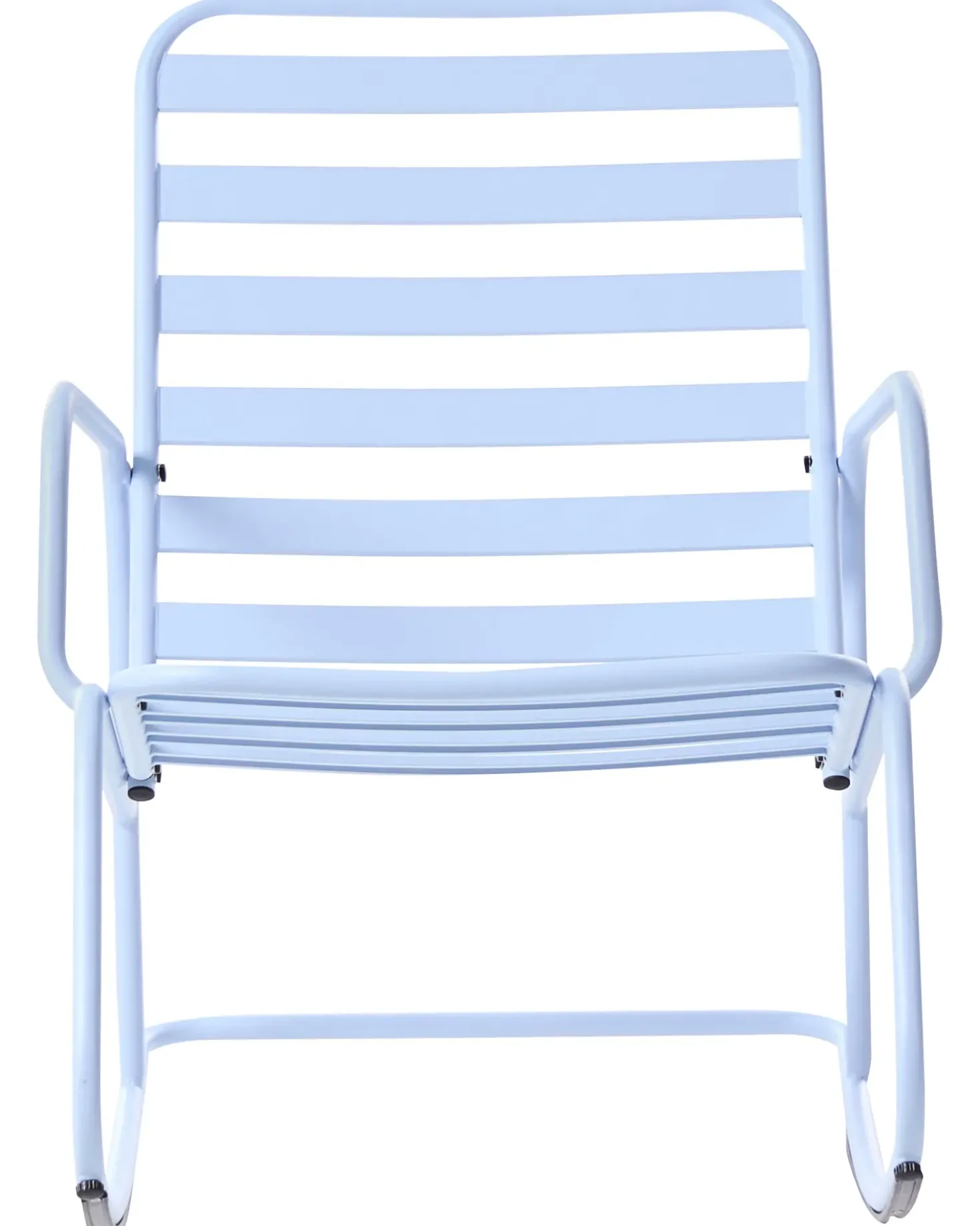 Sedia a dondolo da giardino TURI Metallo Azzurro