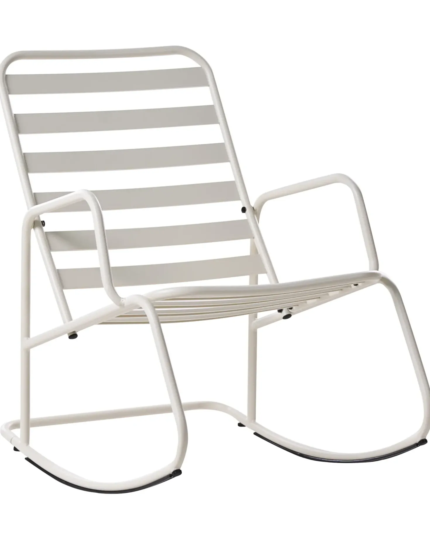 Sedia a dondolo da giardino TURI Metallo Bianco sporco
