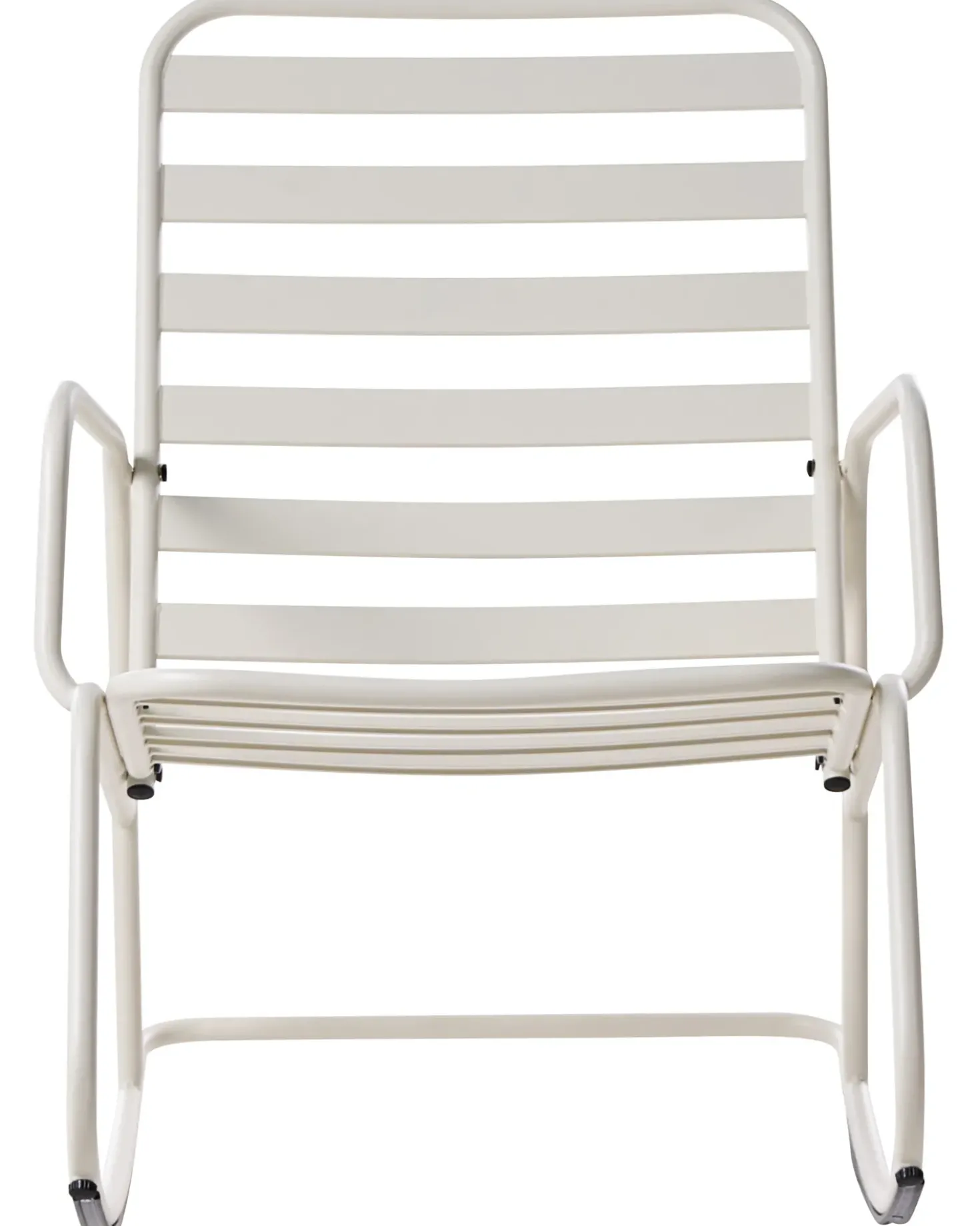Sedia a dondolo da giardino TURI Metallo Bianco sporco