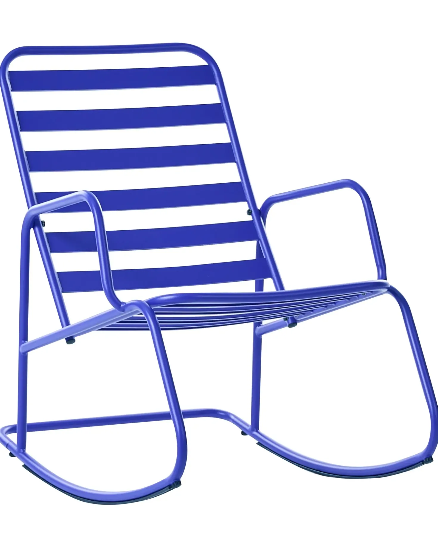 Sedia a dondolo da giardino TURI Metallo Blu