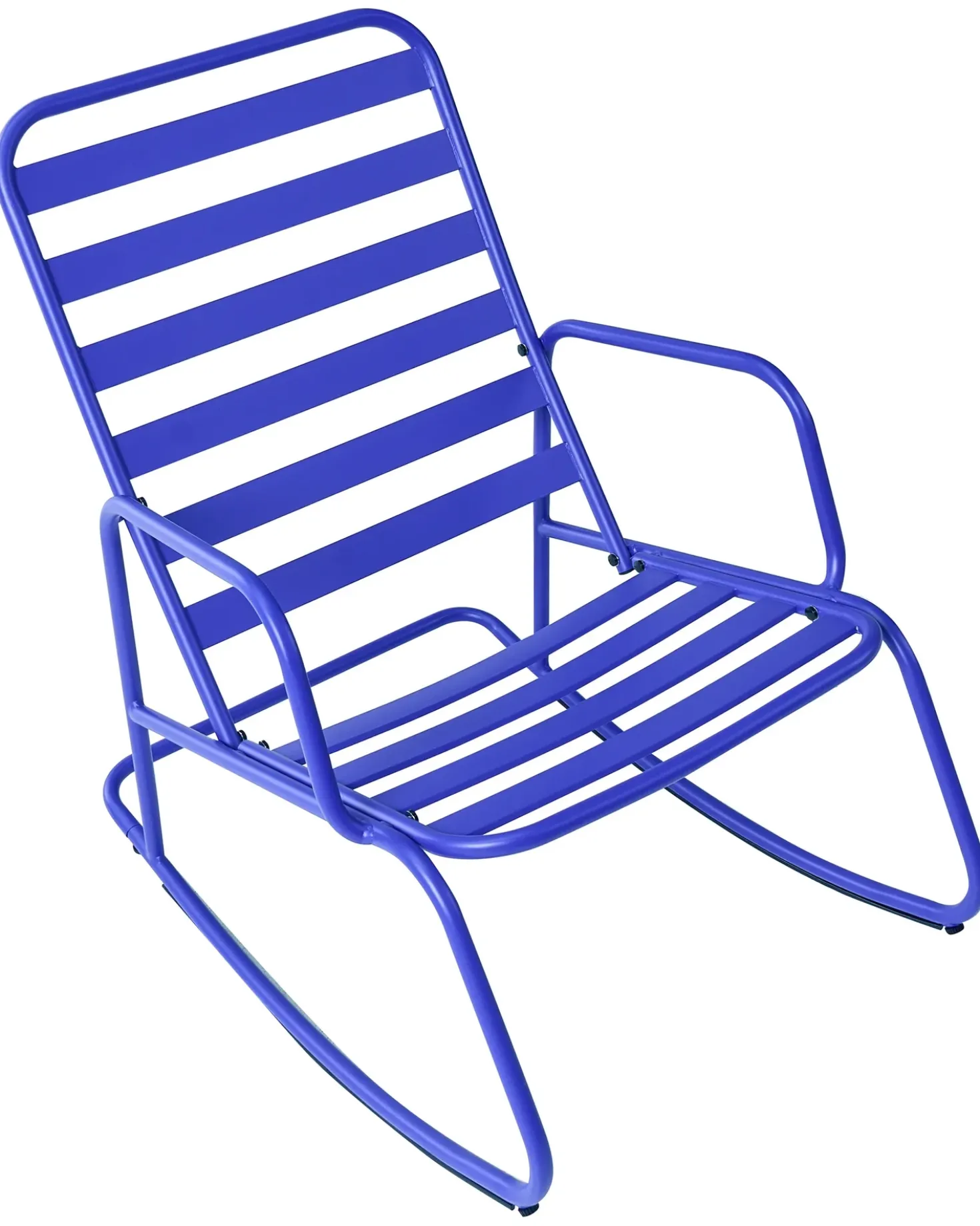 Sedia a dondolo da giardino TURI Metallo Blu