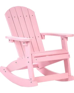 Sedia a dondolo da giardino per bambini ADIRONDACK Rosa pastello