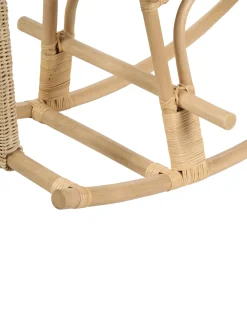 Sedia a dondolo per bambini Elefante AMPOLLINO Rattan Naturale