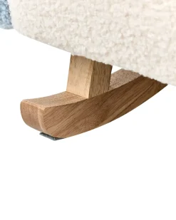 Sedia a dondolo per bambini Arcobaleno OMBO Bouclé Azzurro