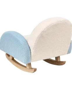 Sedia a dondolo per bambini Arcobaleno OMBO Bouclé Azzurro