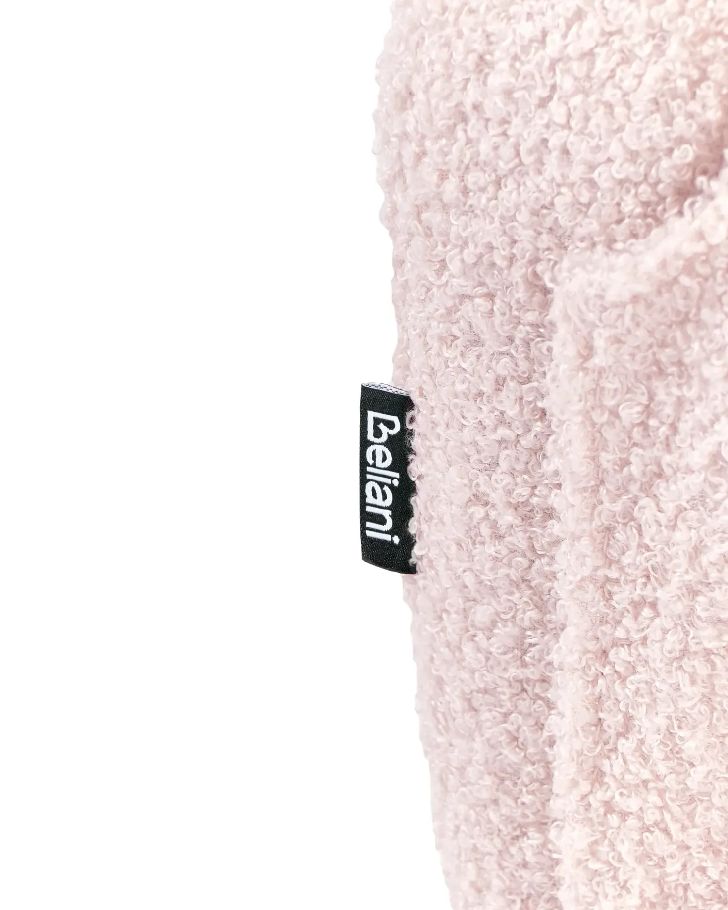 Sedia a dondolo per bambini NORBY Bouclé Rosa pastello