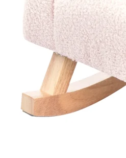 Sedia a dondolo per bambini HUG Bouclé Rosa pastello