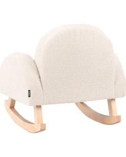 Sedia a dondolo per bambini HUG Bouclé Beige chiaro