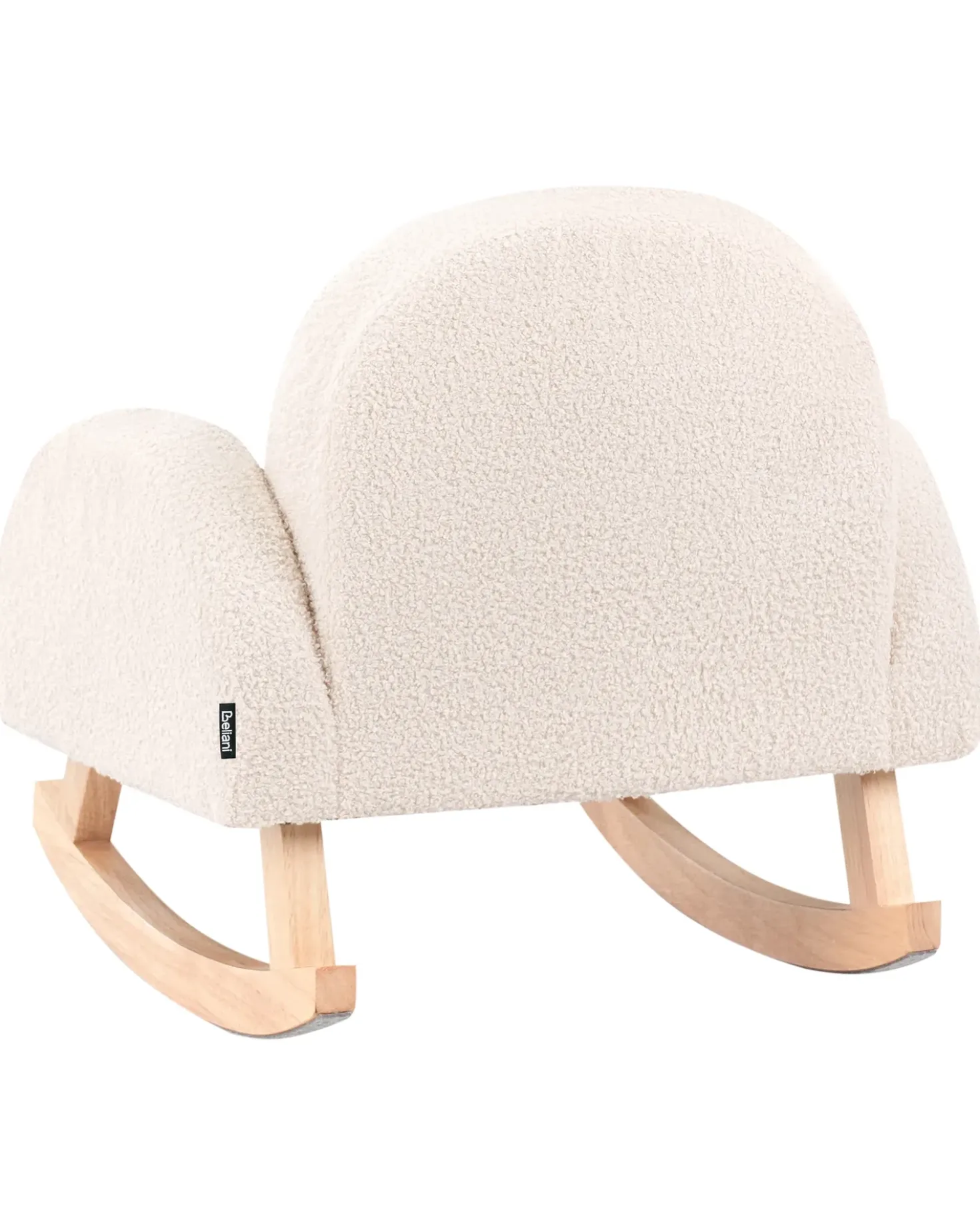 Sedia a dondolo per bambini HUG Bouclé Beige chiaro