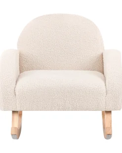 Sedia a dondolo per bambini HUG Bouclé Beige chiaro